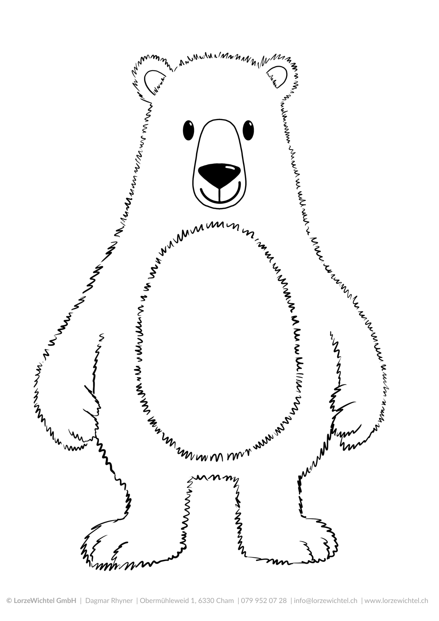 Ausmalbild Lorzi