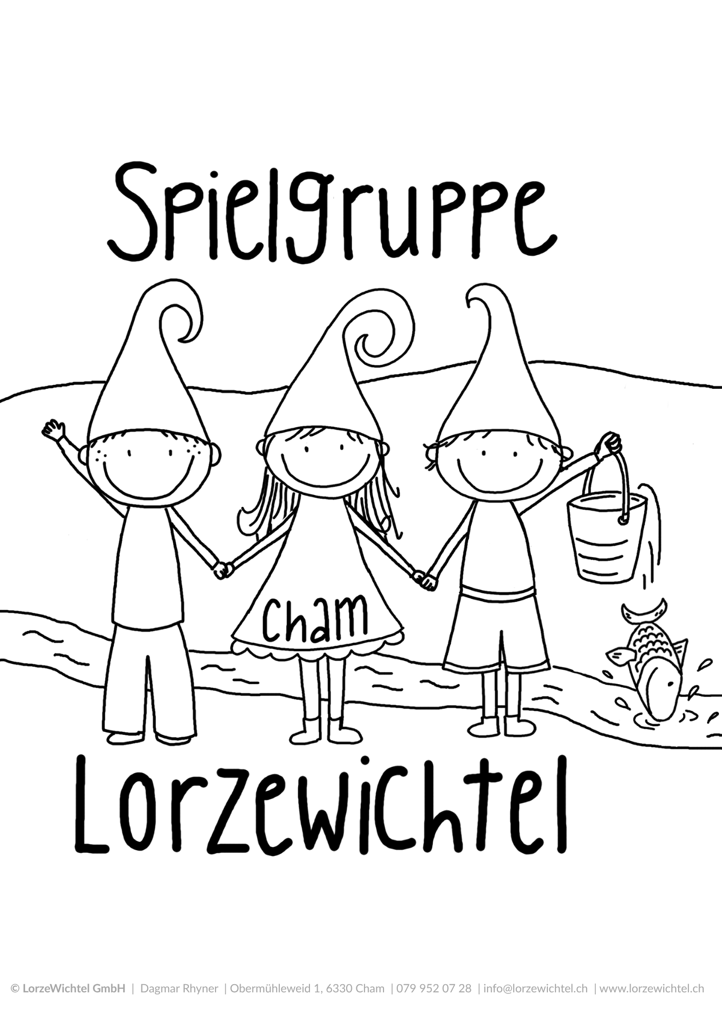 Ausmalbild Spielgruppe LorzeWichtel