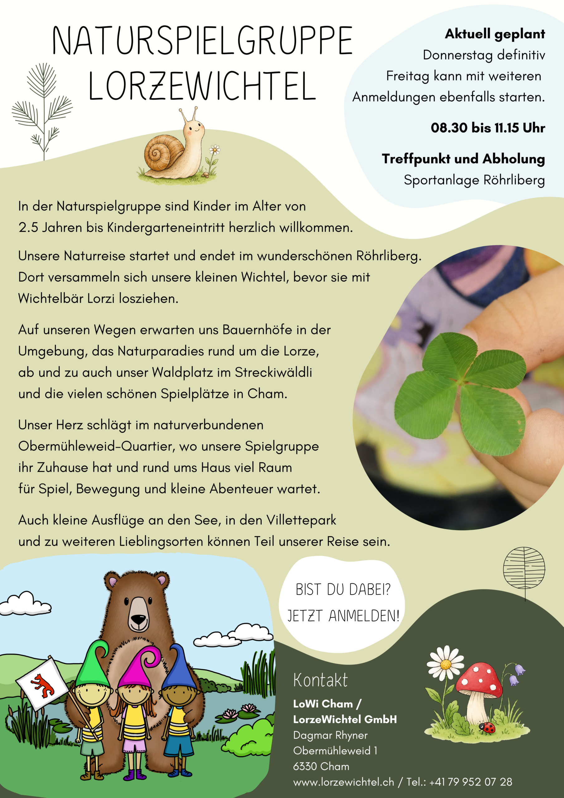 Flyer Naturspielgruppe LorzeWichtel