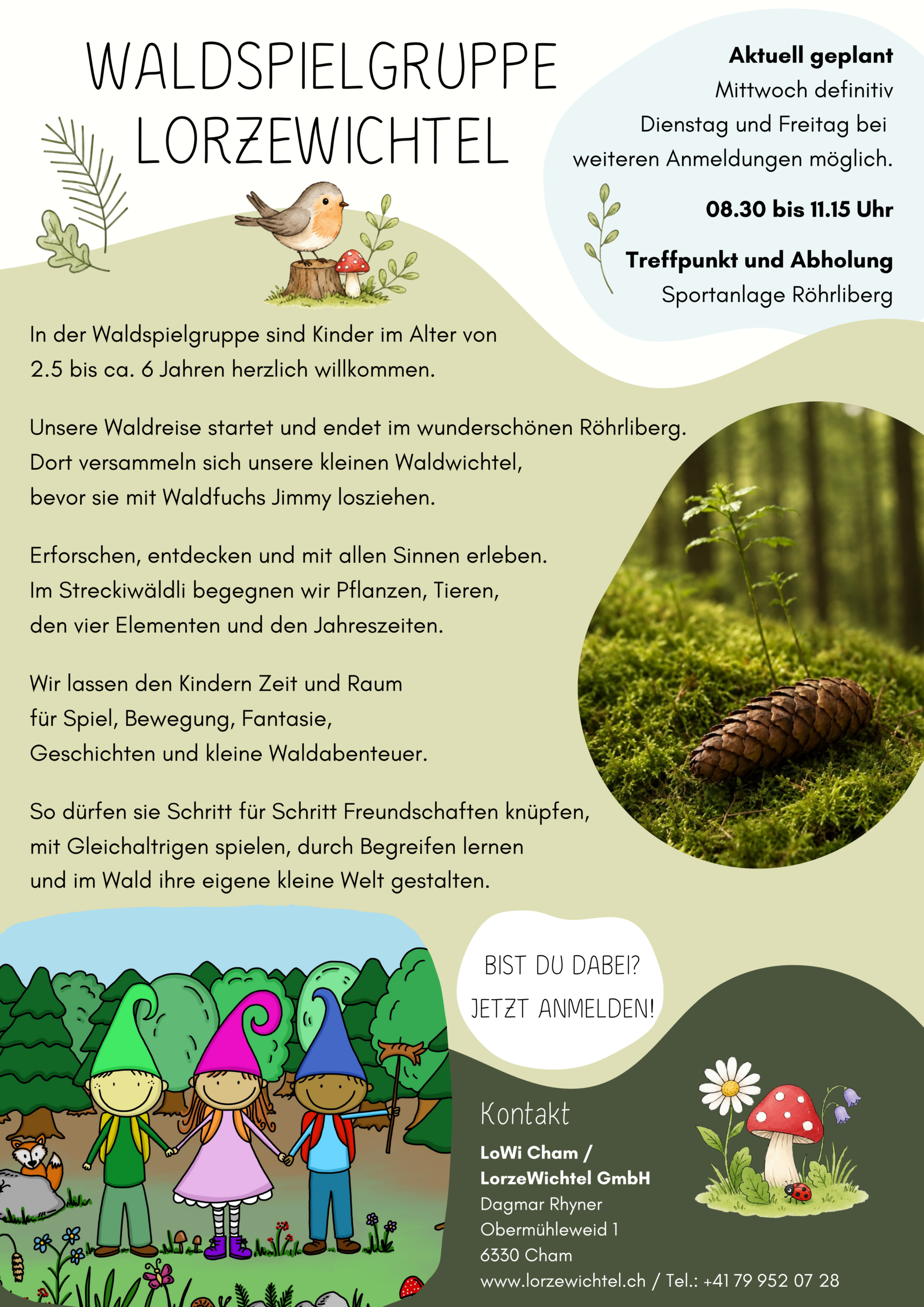 Flyer Waldspielgruppe LorzeWichtel